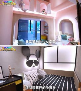 ▲挑高3米1的天花高度，賦予兒童房更舒適空間感。