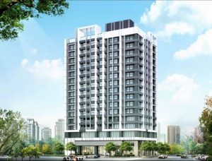 ▲現代風格建築外觀,型塑恢弘大器且俐落的設計質感。(3D示意圖提供/德裕建設)