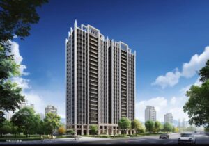 ▲「天空之邑」地處五股洲子洋重劃區前端區域，鄰近新五科技走廊，位置優越。（圖／天空之邑提供，下同）